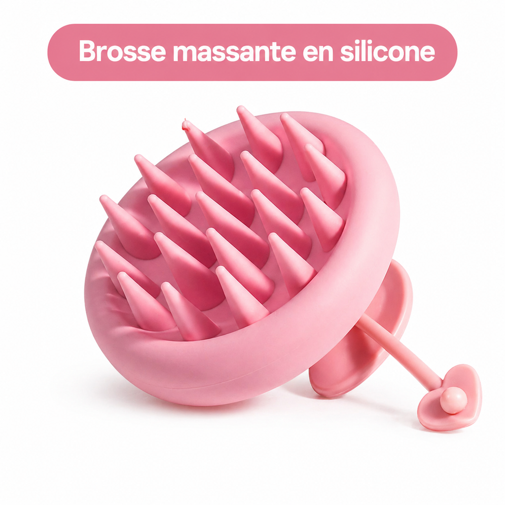 Brosse massante en silicone